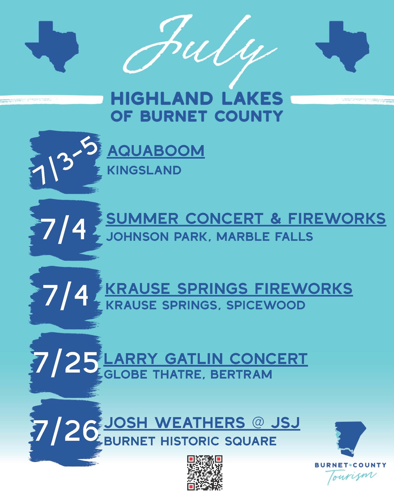 Clickable link to July events pdf flyer